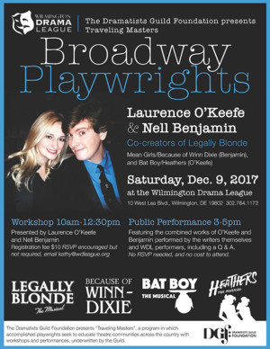 LEGALLY BLONDE: THE MUSICAL Co-Writers to Lead Workshop at Wilmington Drama League 