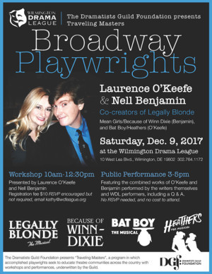 LEGALLY BLONDE: THE MUSICAL Co-Writers to Lead Workshop at Wilmington Drama League  Image