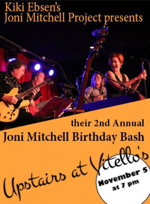 Kiki Ebsen's Joni Mitchell Project Sets 2nd JONI MITCHELL BIRTHDAY BASH Image