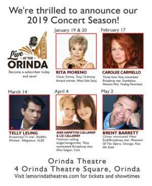 Rita Moreno Opens Live At The Orinda 2019 Season  Image