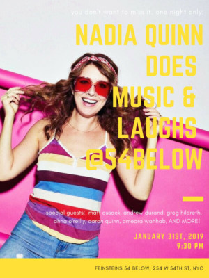 Nadia Quinn Brings Music and Laughs to 54 Below Image
