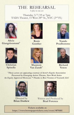 Van Zandt And Vetere Appear In THE REHEARSAL Image