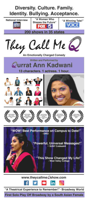 Award-Winning Solo Play THEY CALL ME Q Continues College Tour Image