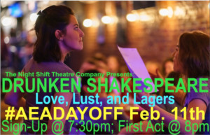 The Night Shift Theatre Company Presents: Drunken Shakespeare-Love, Lust, And Lagers Edition Image