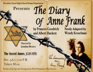 John Glenn High School Presents THE DIARY OF ANNE FRANK Image