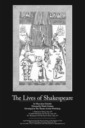 LIVES OF SHAKESPEARE Trilogy Set For Readings At The Players  Image