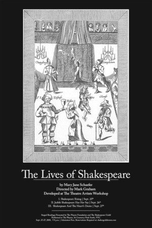 LIVES OF SHAKESPEARE Trilogy Set For Readings At The Players Image