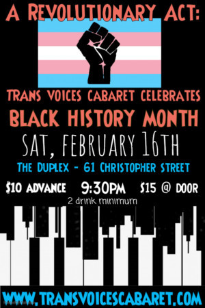 TRANS VOICES CABARET Returns to The Duplex Image