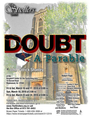 Strollers' 2017–2018 Season Continues With John Patrick Shanley's DOUBT  Image