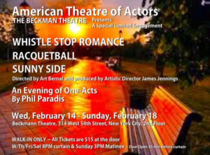 American Theatre Of Actors presents An Evening Of One-Act Plays By Phil Paradis 