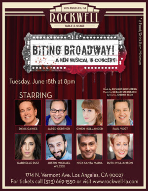 Jared Gertner, Davis Gaines, Gwen Hollander And More To Star In Concert Of New Musical, BITING BROADWAY Image