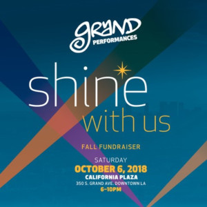 Grand Performances Gears Up For 2019 With Annual Fall Fundraiser. 10/6 