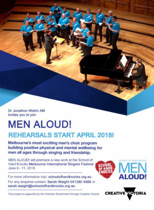 Register Now For MEN ALOUD! Starting Sunday 15 April In Fitzroy Image