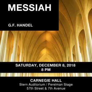 The Cecilia Chorus Of New York Presents Handel's Messiah On December 8 At Carnegie Hall Image