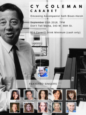 Cy Coleman Cabaret Comes to Don't Tell Mama Image