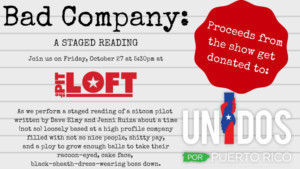 BAD COMPANY Gets Staged Reading at The PIT for Puerto Rico Relief Image