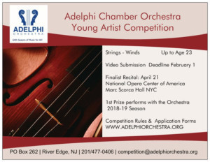 Applications Open For Adelphi Orchestra 2018 Young Artist Competition 