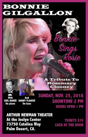 Bonnie Gilgallon Stars In BONNIE SINGS ROSIE A Rosemary Clooney Tribute Image