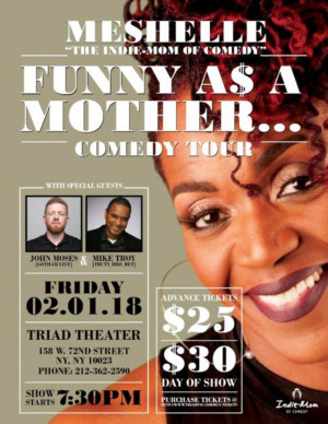 Meshelle The Indie Mom Brings FUNNY AS A MOTHER To NYC Image