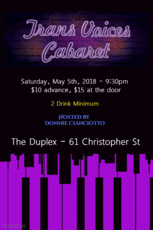 TRANS VOICES CABARET Returns to The Duplex Image