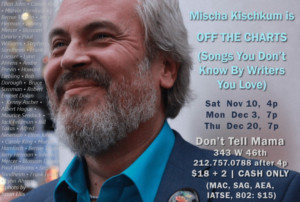 SONGS YOU DON'T KNOW BY WRITERS YOU LOVE Plans November Opening at Don't Tell Mama Image