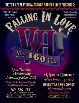 VHRP LIVE! Presents: Falling In Love For 160 Years - A Victor Herbert Birthday Soirée Image