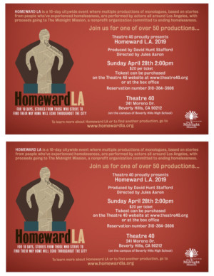 HOMEWARD LA 2019 Comes to Theatre 40 