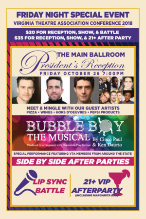 Virginia Theatre Association Will Host its President's Reception And Staged Reading Of BUBBLE BOY The Musical Image