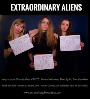 World Premiere Of EXTRAORDINARY ALIENS: A Comedy On Being A Foreign Artist In Today's America Comes to NYC  Image