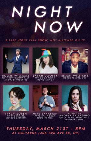 NIGHT NOW Live Late Night Show Premieres Thursday at Halyards Brooklyn 