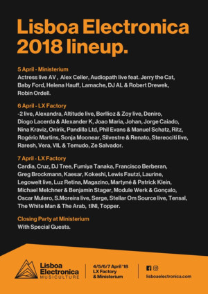 LISBOA ELECTRONICA Announces 2018 Lineup Image