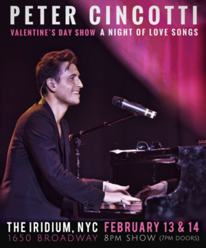 Peter Cincotti To Perform A Night Of Love Songs at The Iridium 