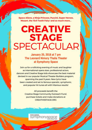 Symphony Space Hosts CREATIVE STAGE SPECTACULAR 