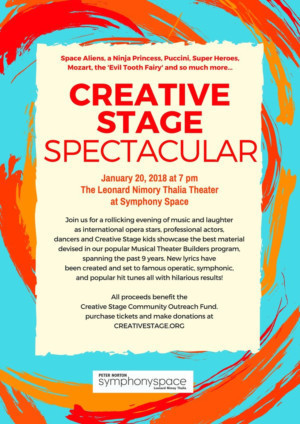 Symphony Space Hosts CREATIVE STAGE SPECTACULAR Image