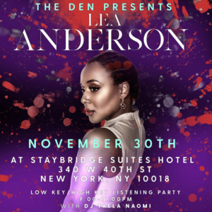 The Den Presents Singer Lea Anderson 