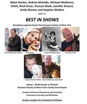 Duncan Sheik, Jennifer Simard and Emily Skinner Sign on for BEST IN SHOWS Benefit at Feinstein's/54 Below Image