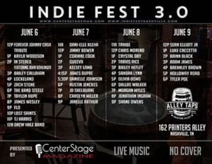 Nashville's Best Kept Musical Secret IndieFest 3.0 Set For June 6-9 