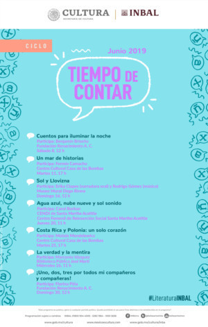 Ciclo Tiempo de contar del INBAL ofrece narraciones y cuentos para niñas, niños y adultos en la CDMX Image