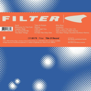 Craft Recordings to Release 20th Anniversary Reissue of Filter's 'Title of Record'  Image