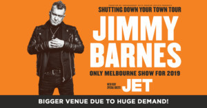 Jimmy Barnes Announces Melbourne Venue Upgrade Due To Huge Demand 