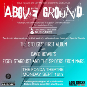 Dave Navarro, Billy Morrison Rejoin Forces For Second Annual 'Above Ground' Concert 
