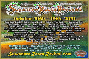 Sam Bush Band, Del McCoury, Keller & The Keels to Perform at the 4th Annual Suwannee Roots Revival 