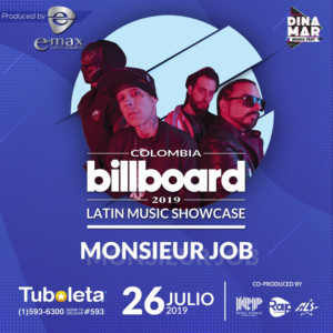 Monsieur Job to Perform at the Colombia Billboard Latin Music Showcase 