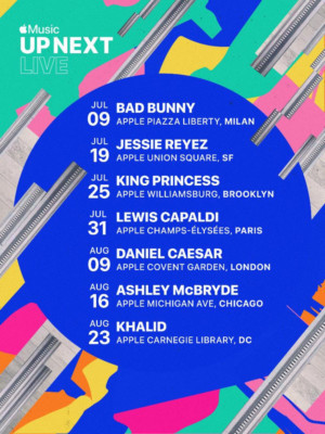Apple Music Announces 'Up Next Live' Lineup Featuring Bad Bunny, Daniel Caesar, Khalid 