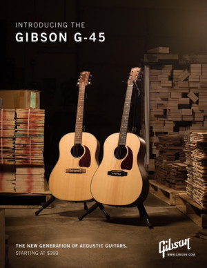 Gibson Announces New G-45 Series Collection, A New Generation Of Gibson Acoustic Guitars 