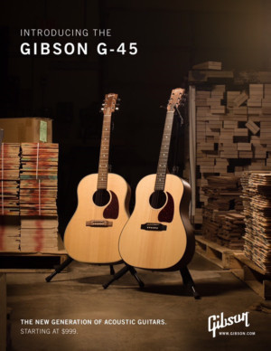 Gibson Announces New G-45 Series Collection, A New Generation Of Gibson Acoustic Guitars Image