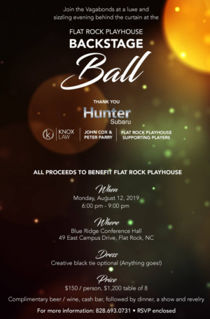 Flat Rock Playhouse Hosts Backstage Ball Image