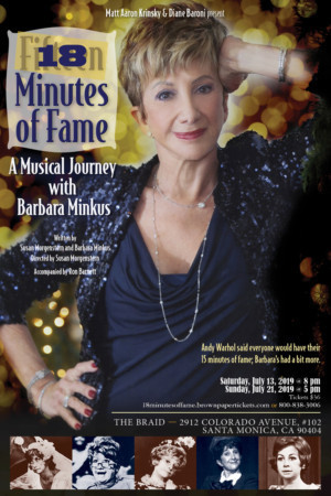 Interview: Actress Barbara Minkus Remounts 18 MINUTES OF FAME This Month in LA  Image