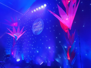Review: DAVID O'DOHERTY, TIM KEY, SARA BARRON, PHIL WANG AND JOHN ROBINS, Bristol Comedy Garden Image