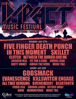 Impact Music Festival to Feature Five Finger Death Punch, Skillet, and More 